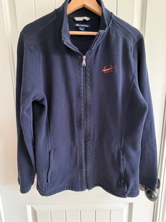 Cutter & Buck Jackets & Blazers - Cutter & Buck Women’s Navy Full-Zip St Louis Cardinals Jacket Size XL